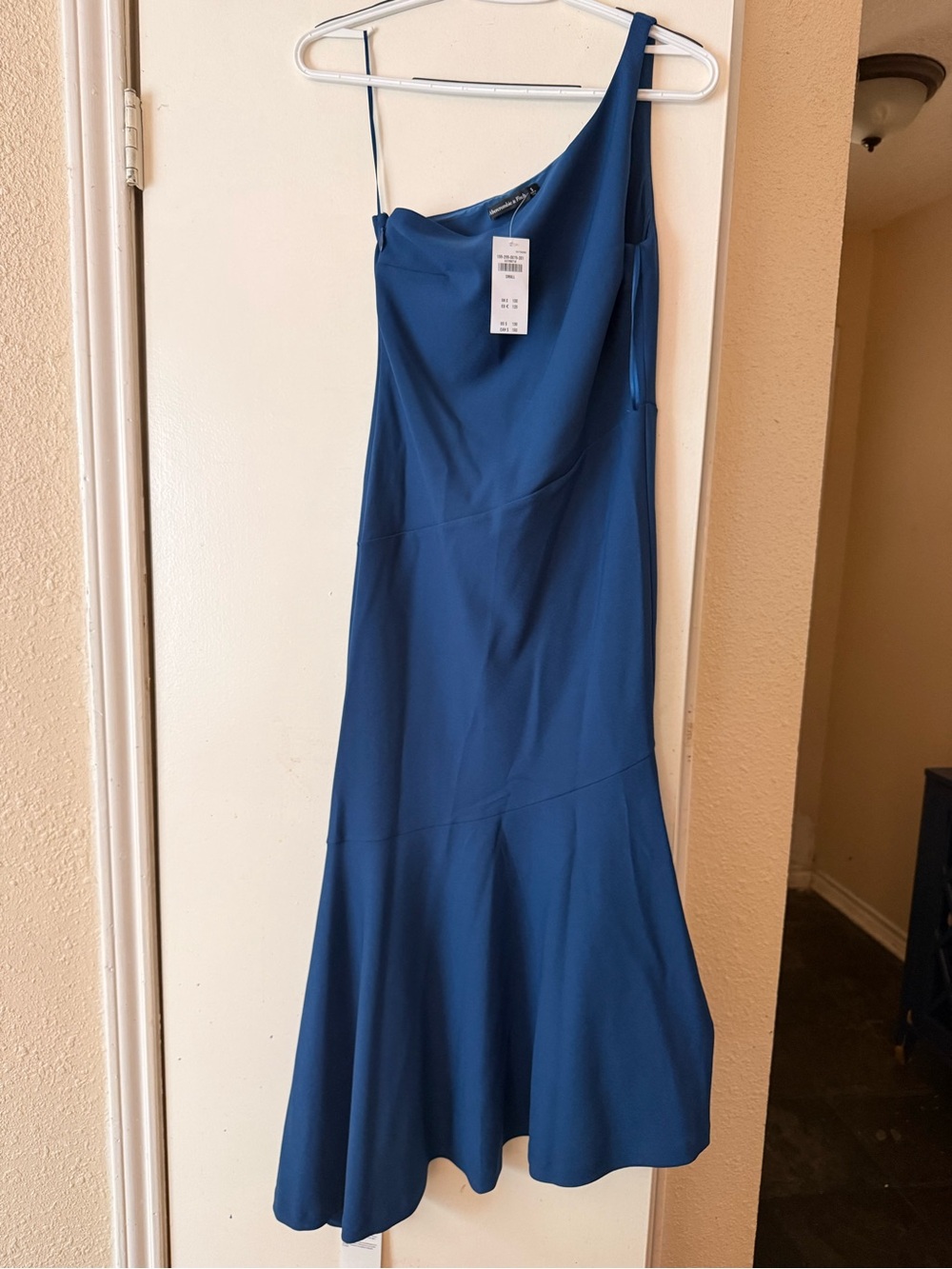 Abercrombie One-Shoulder Blue Dress - Elegant Evening dress